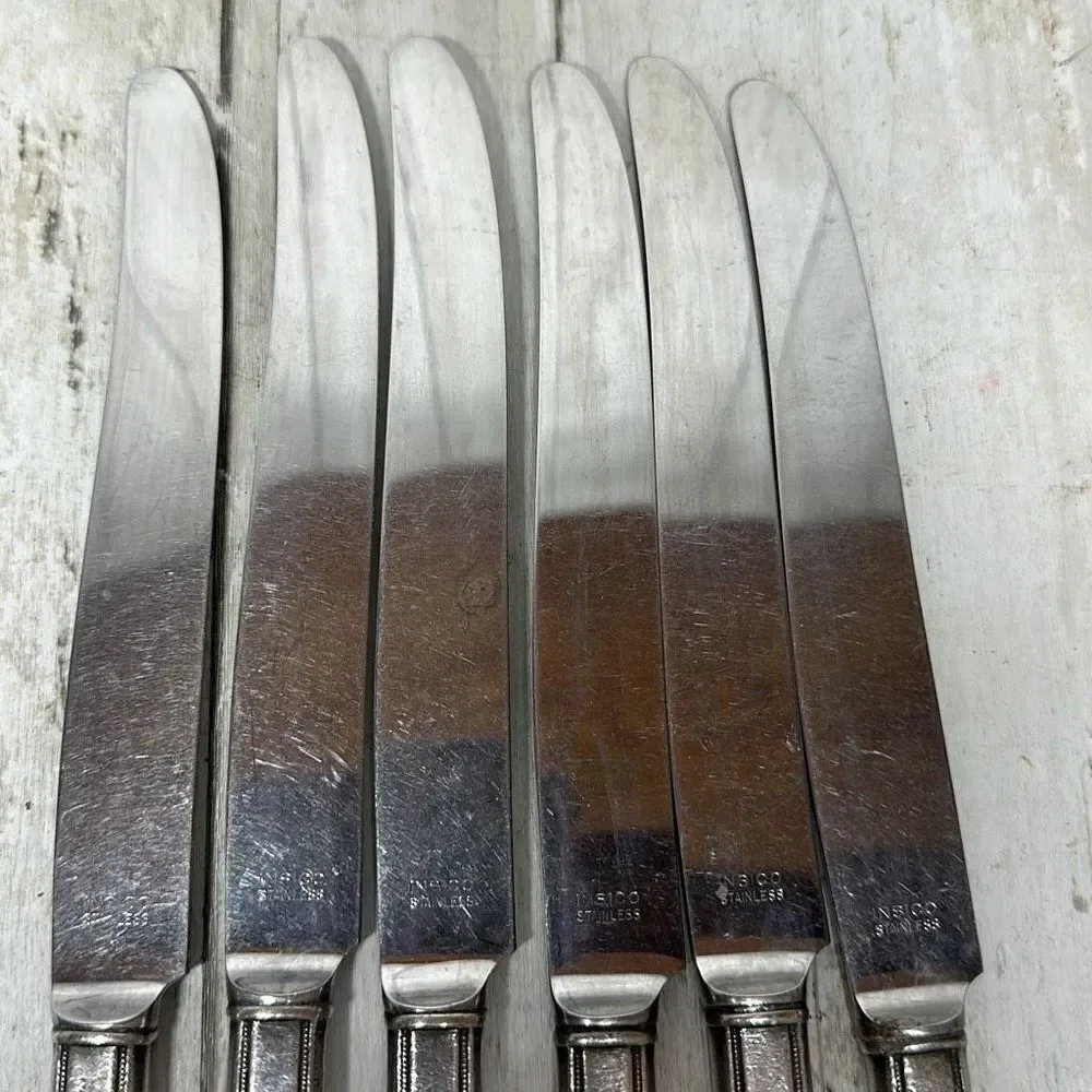 Knives Knife‎ Insico Venture Stainless Steel Flatware Silverware Set of 6